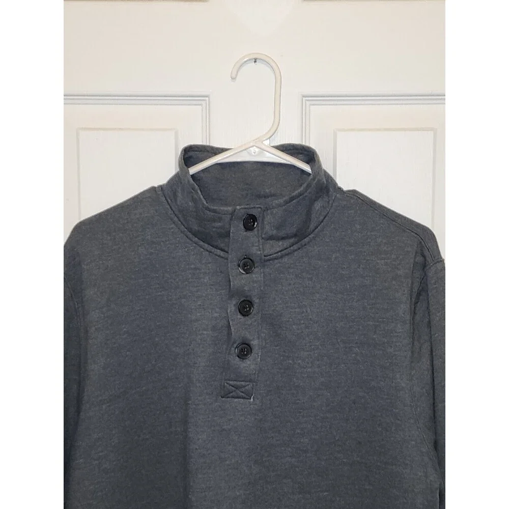 J. Crew Authentic Fleece Sweater Size M Gray